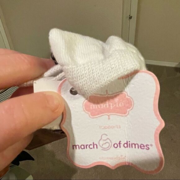 Leopard classic puff socks cheetah print w pink bow Mud Poe NWT boutique - Picture 5 of 7